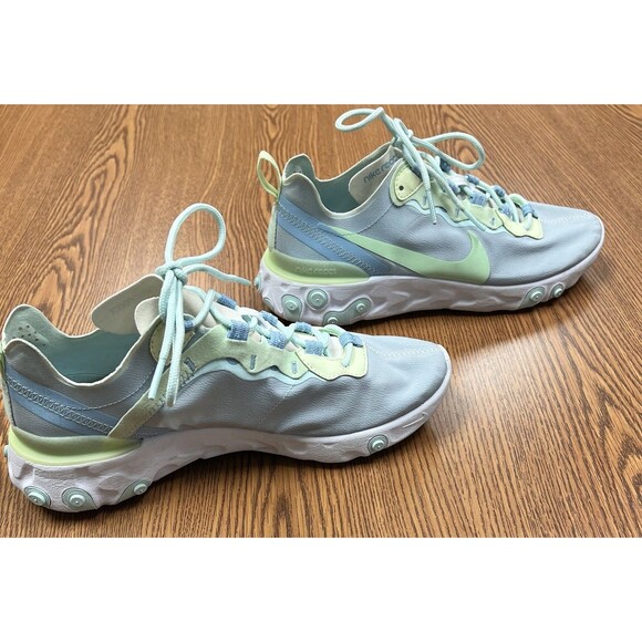 Women’s Nike React Element 55 Frosted Spruce BQ2728-100 Sneakers Size 8 (CON203) - Picture 4 of 11